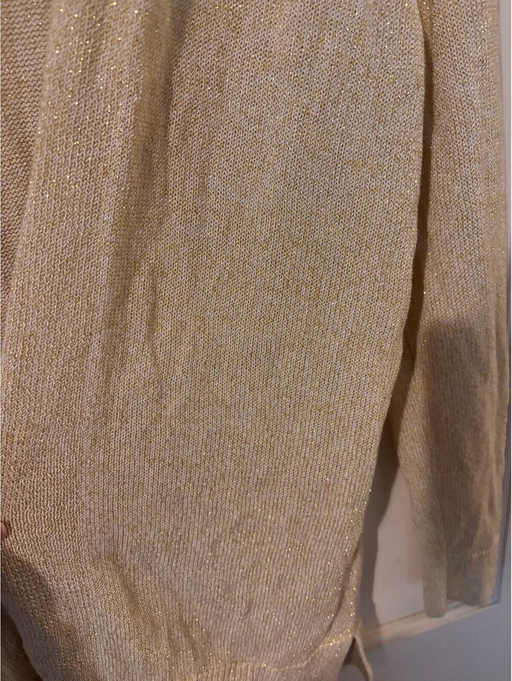 LOFT beige open front cardigan Large - Picture 2 of 4